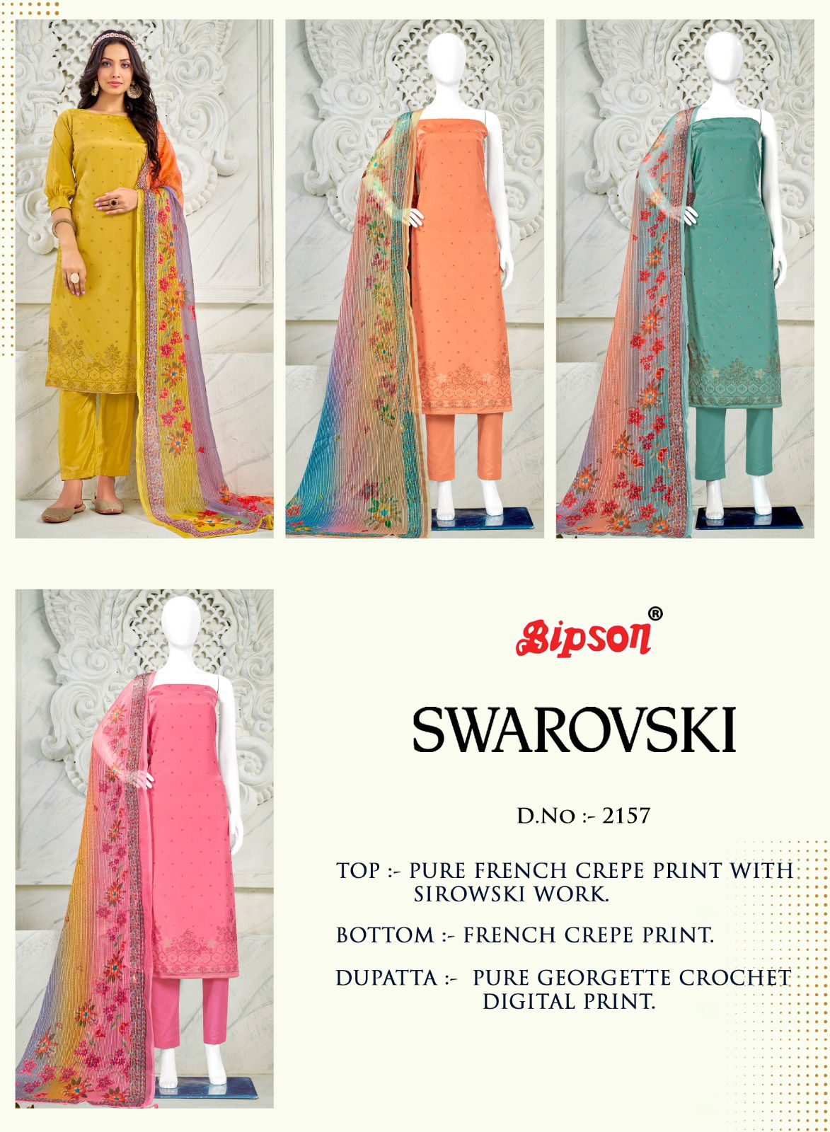 Swarovski 2157 By Bipson Designer Salwar Suit Catalog